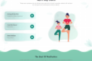 Одностраничный сайт-лендинг Йога.