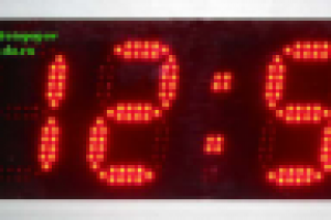 Электронные часы для улицы с метеостанцией и дист. управлением