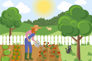 Иллюстрация в стиле Флэт