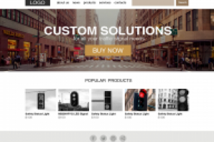 Главная страница сайта по продаже светофоров