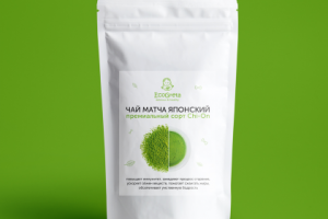 Дизайн этикетки чая Матча