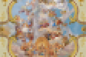 композиция из фресок для потолка огромного размера