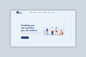 Лендинг для спортивного зала