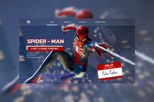 Лендинг по вселенной Человека-Паука