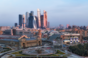 Утро в мегаполисе.