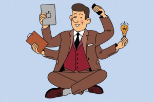 Персонаж в стиле комикса «Тинтин»