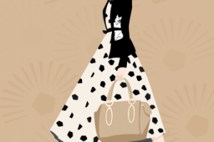 Fashion-иллюстрация в стилистике флэт