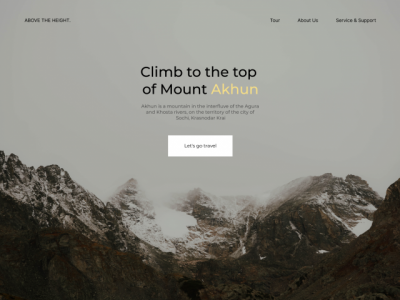 Climb to the top  of Mount Akhun