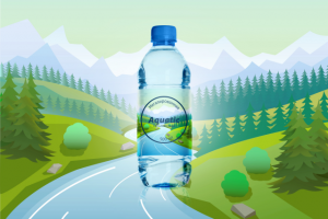 Мокап Бутылки воды