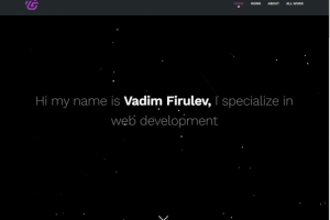 Лендинг. Мое портфолио. С анимациями.