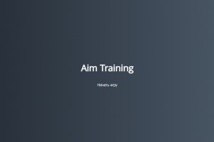 Игра аим кликер на JS