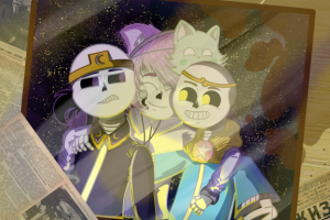 Хазуки Чан с внуками (да, это блогер)