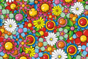 Фон, паттерн с цветами