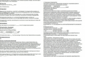 Перевод учредительного договора, DE-RU