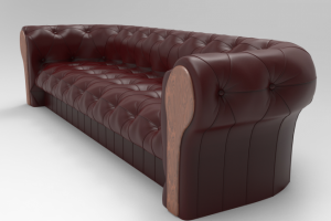 Кожаный диван