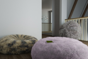 меховые пуфы