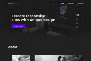 Сайт для веб дизайнера