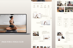 Сайт для студии йоги
