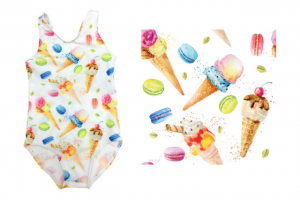 Детский купальник Мороженое