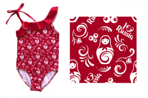 Детский купальник Russia