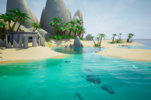 Концепция стилизованного пляжа