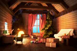 Стилизованная локация для игры.