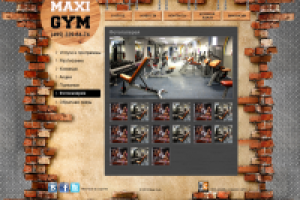 Сайт фитнес-клуба Maxi Gym 2