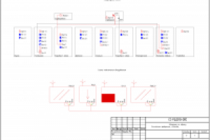 Чертеж из проекта системы ОПС квартиры