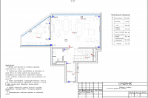 Чертеж из проекта системы ОПС квартиры