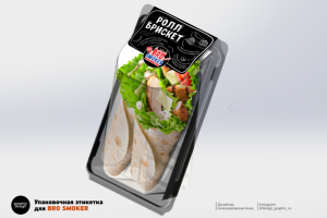 Дизайн упаковки для цезарь-роллов
