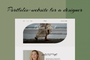 Portfolio-website for a designer