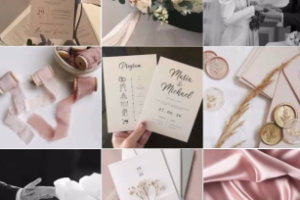 Пример визуала для магазина свадебных конвертов