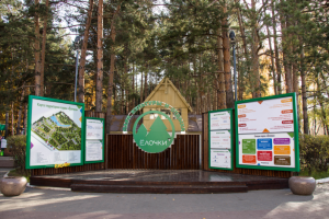 Реализация Инфо стенда парка Елочки