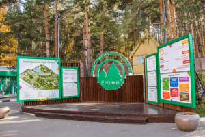 Реализация Инфо стенда парка Елочки