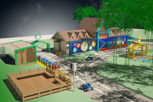 Городок ГАИ в парке Елочки