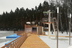 Фотомонтаж парк Елочки