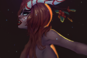 Новогодняя лань