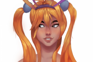 Девушка как кролик