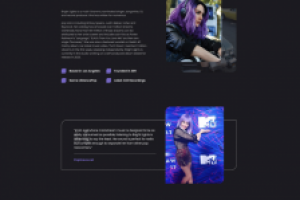 Сайт визитка для музыкантки