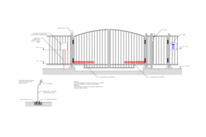 Ворота распашные с автоматикой