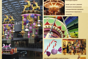 Презентация новогоднего оформления для торгового центра