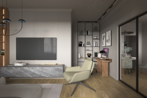 Гостиная в современном стиле 22 м2