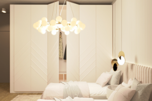 Спальня для двух девочек 22 м2