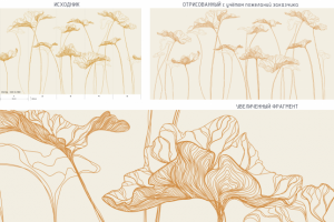 Отрисовка изображения в векторе по исходной картинке.