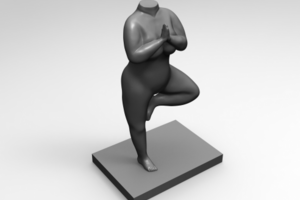 Printable model of a woman