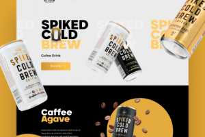 Дизайн сайта Spiked Cold Brew
