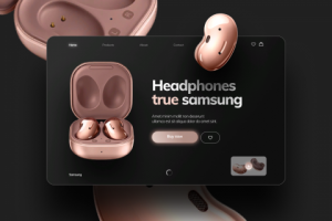 Redisign первого экрана для наушников Sumsung