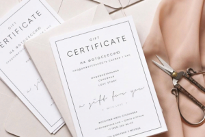 Дизайн подарочного сертификата на фотосъемку