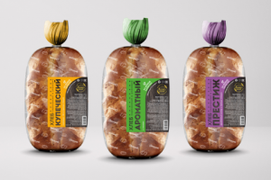 Этикетки для линейки хлебов "Золото полей"