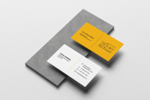 Визитки для салона отделочных материалов От и До